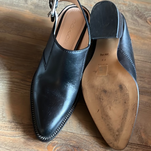 Like New Coach Black Mules size 6.5 - Picture 4 of 5